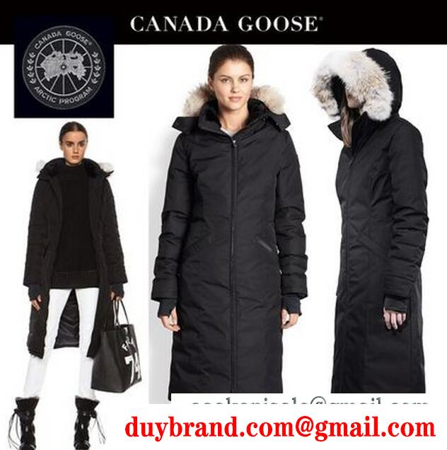 軽量な着心地抜群な女性らしいCANADA goose カナダグース3色選択可能のレデイース用のロングダウンコート