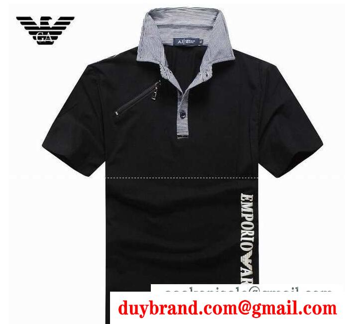 春夏人気販売中のアルマーニ、Armaniの男性用の4色選択可能の半袖Tシャツ