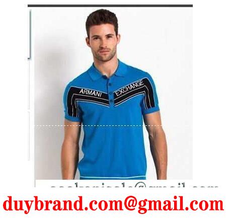 春夏高品質なアルマーニ スーパーコピー、armaniの人気適度なkhả năng đàn hồi がある男性ブルー半袖tシャツ