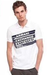 Armani đang hoạt động vào mùa hè, Armani hai màu có thể được chọn là nam ngắn -sleeved t -shirts _ armani armani_ Thương hiệu giá rẻ 