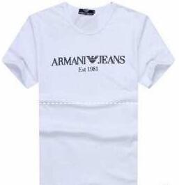 Armani với một mùa xuân / hè sang trọng, tay áo ngắn thực tế của Armani T -Sleeve T -shirt_ Armani Armani_ Thương hiệu giá rẻ (Lớp lớn nhất của )