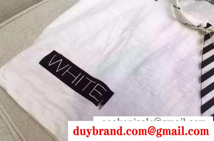 春夏大流行のOff-White、オフホワイトの男女兼用半袖 tシャツ