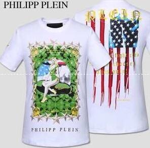 Mùa xuân / Mùa hè Philippein, Phù hợp của Philipp Plein là một người đàn ông hoàn hảo nam giới ngắn -sleeved t -shirt _ Philipprine Philipp plein_ Thương hiệu giá rẻ 