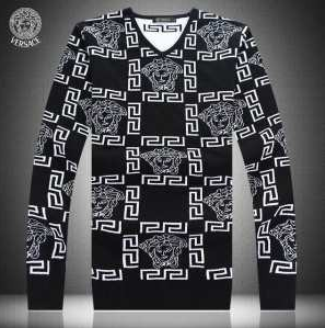 Tính thoải mái tuyệt vời Versace-Versce Man Sweater 2 Lựa chọn màu sắc