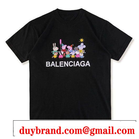 稀少*入手困難 バレンシアガ BALENCIAGA 現代的な印象 2色可選 半袖Tシャツ 個性的なモデル
