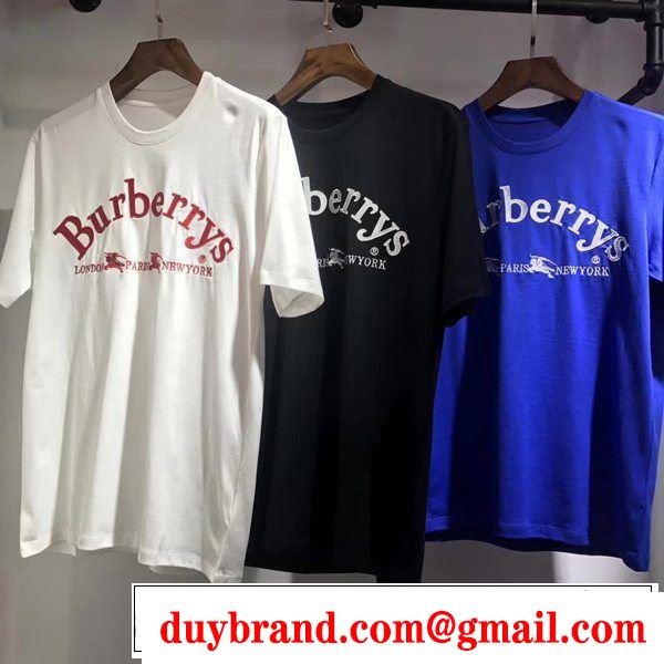  大人気ブランド バーバリー BURBERRY 格好良いアイテム 半袖Tシャツ 3色可選 人気デザインで欲しい