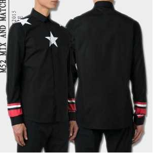 Các mặt hàng phổ biến Givenchy Givenchy Long Sleeve Shirt 5 -Star In Biểu tượng màu đen