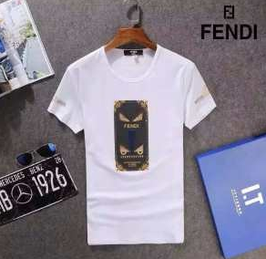Fendi Fendi nam Tinh tinh tay áo ngắn T -Shirt 2 Lựa chọn màu sắc