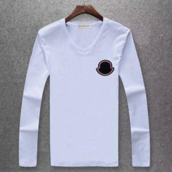 Thời trang mới Moncler Moncler Sleeve T -Shirt Lựa chọn đa thể lựa chọn mỗi năm các mặt hàng tiêu chuẩn được đề xuất _ Long -sleeved t -shirt
