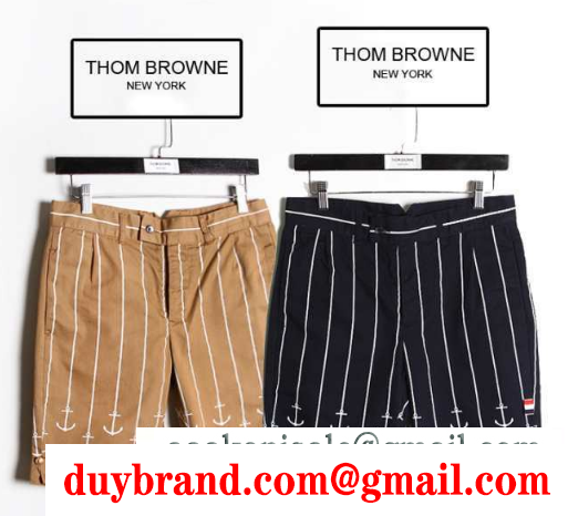 トレンドファッション thom browne トムブラウン ショートパンツ 2色可選