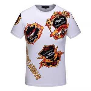Armani Armani 17 Mùa xuân / Mùa hè Tay áo ngắn nguyên bản t -Shirt 2 Màu sắc Lựa chọn_ Armani Armani_ Thương hiệu giá rẻ (lớn nhất )