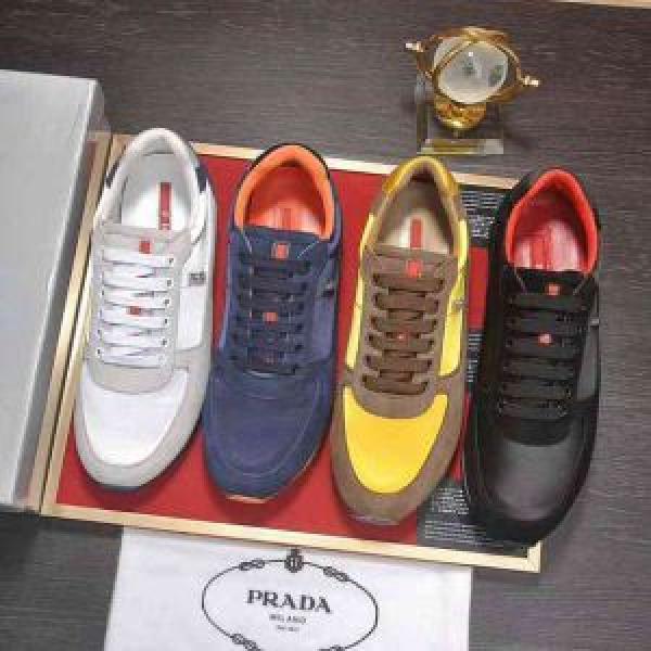 Giày chạy hiếm 4 -Molor Lựa chọn có sẵn 18SS Beauty Prada Prada Prada Thời trang tuyệt vời _ Giày thể thao