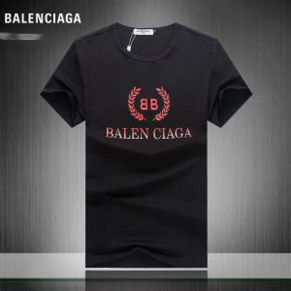 Câu trả lời đúng của năm nay, cảm giác theo mùa mới phổ biến cộng với sản phẩm phổ biến 2019 Balenciaga balenciaga tay áo ngắn t -shirt 3 màu sắc