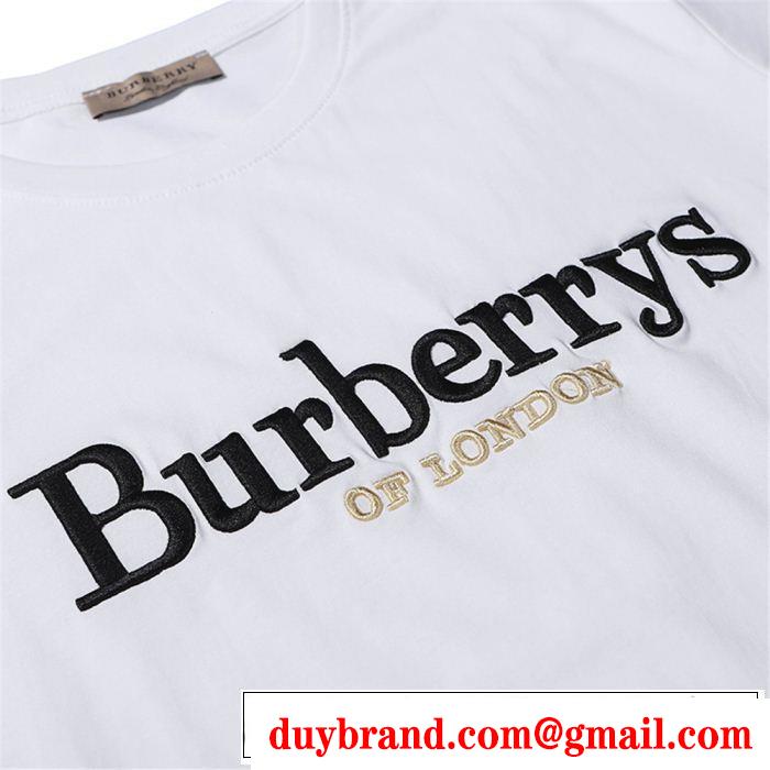 今年の夏は着こなし BURBERRY バーバリー 半袖Tシャツ 2色可選 春夏の流行りトップス