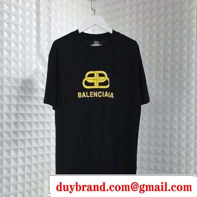  Tシャツ/ティーシャツ  切りっぱなしデザイン バレンシアガ BALENCIAGA 2色可選 大人のカジュアルスタイル 