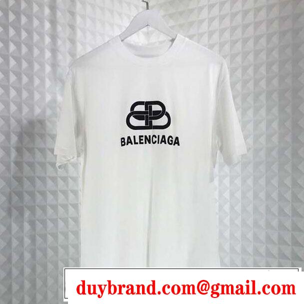 Tシャツ/ティーシャツ  切りっぱなしデザイン バレンシアガ BALENCIAGA 2色可選 大人のカジュアルスタイル