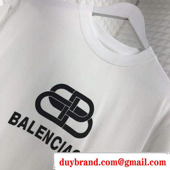 Tシャツ/ティーシャツ  切りっぱなしデザイン バレンシアガ BALENCIAGA 2色可選 大人のカジュアルスタイル