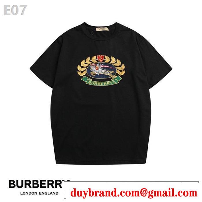 2019即旬な装いに バーバリー BURBERRY 今シーズン人気のアイテム 2色可選 Tシャツ/ティーシャツ