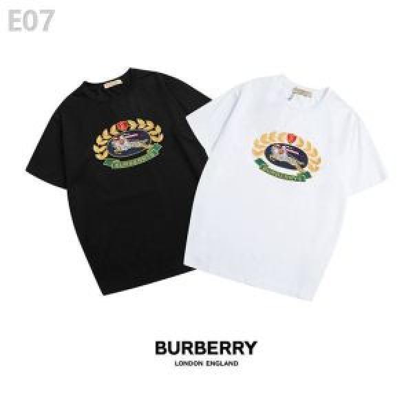 2019 BURBERRY BURBERRY Mục 2 -Các mặt hàng có màu phổ biến trong mùa này T -shirt/Tee Shirt _ Tay áo ngắn T -shirt