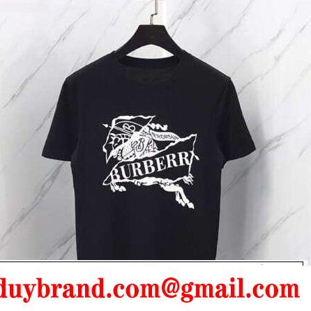  知的優秀アイテム バーバリー夏の王道　適度な上品さ  BURBERRY 2色可選洗練されたスタイル  Tシャツ/ティーシャツ 