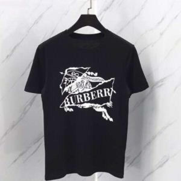 Mục tiêu tuyệt vời Mục tiêu Burberry Summer Road Road Sẵn sàng thanh lịch Burberry 2 Màu 2 Phong cách tinh vi T -Shirt/Tee Shirt _ Tay áo ngắn T -Shirt