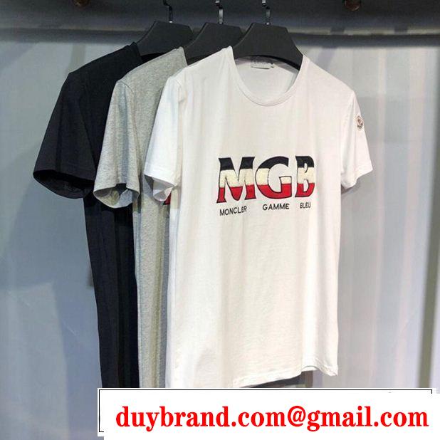 MONCLER モンクレール 半袖Tシャツ 3色可選 優しげ人気アイテム 2019年春夏のトレンドアイテム