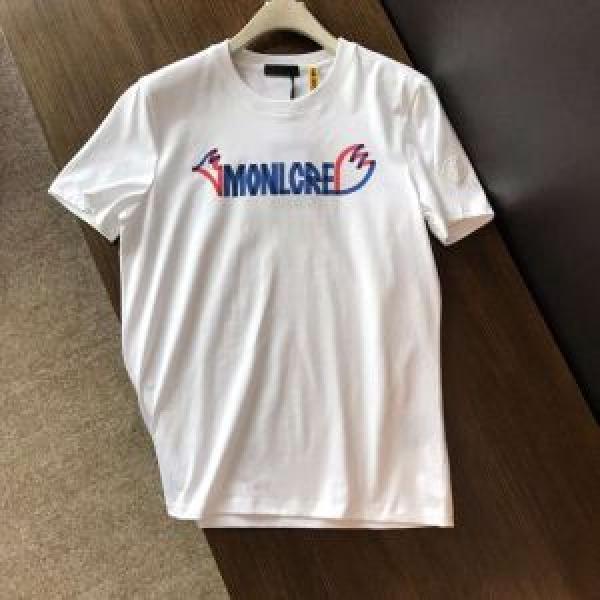 Mùa xuân / Mùa hè 2019 Xu hướng Mục Phong cách Phong cách mùa xuân / Mùa hè Limited Moncler Moncler Sleeve T -shirt 2 Màu Chọn _ Tay áo ngắn T -Shirt