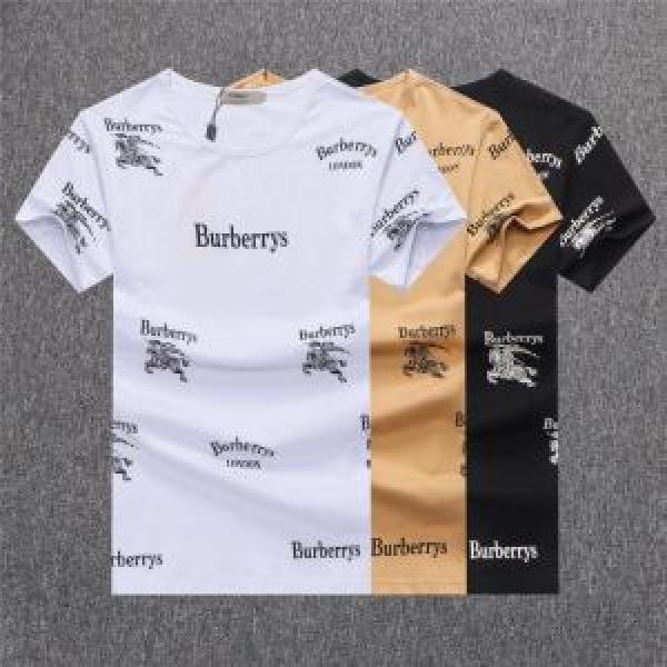 Thanh lịch Burberry Burberry T -Shirt/Tea Áo 3 Lựa chọn màu 2019 Thời trang mới nhất _ Tay áo ngắn T -Shirt