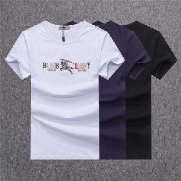 2 -Colored dành cho người lớn thời trang mùa hè giản dị 2019 Burberry Burberry t -shirt/Tea Áo
