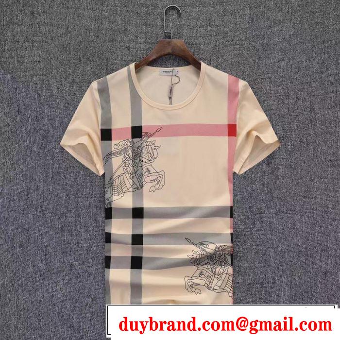 爽やかな色合い バーバリー BURBERRY Tシャツ/ティーシャツ 3色可選 2019春夏のトレンド新商品