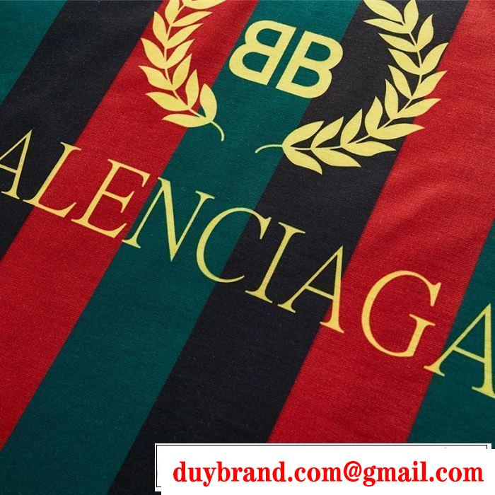 2019年春夏シーズンの人気 大人の可愛さを引き立て BALENCIAGA バレンシアガ 半袖Tシャツ 2色可選