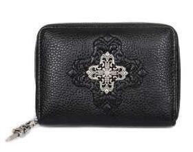 Chrome Hearts Wallet New Chrome Hearts New Chrome Hearts Reck F -zip Mini Case Case Case Wallet Round Fastener Leather Ladies Ladies Cả hai ví mini _ Chrome Hearts Chrome Hearts_ Thương hiệu giá rẻ 