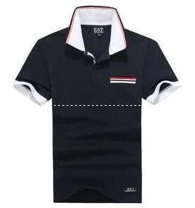 Áo polo chất lượng cao Almanni Shirt Men's Armani Người nổi tiếng Đàn ông Short -sleeved Shirt_ Armani Armani_ Thương hiệu giá rẻ (Lớp lớn nhất của )