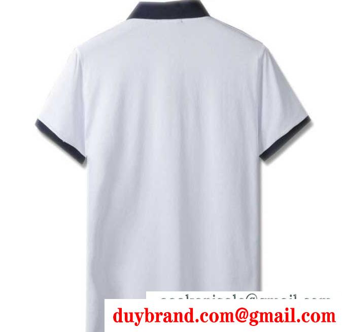 人気セール格安の4色選択可能の男性夏半袖Tシャツ服 versace ヴェルサーチ ポロシャツ
