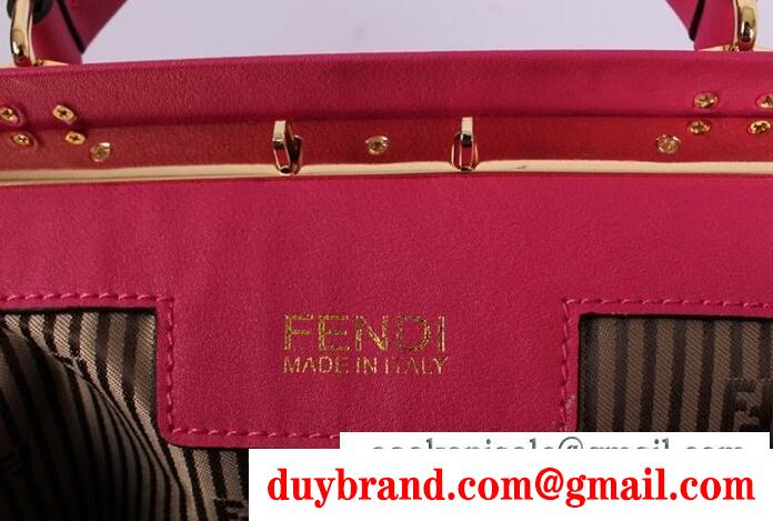 爆買い定番人気なFENDI 女性2wayハンドバッグ レッド色の大収納なフェンディ バッグ コピー
