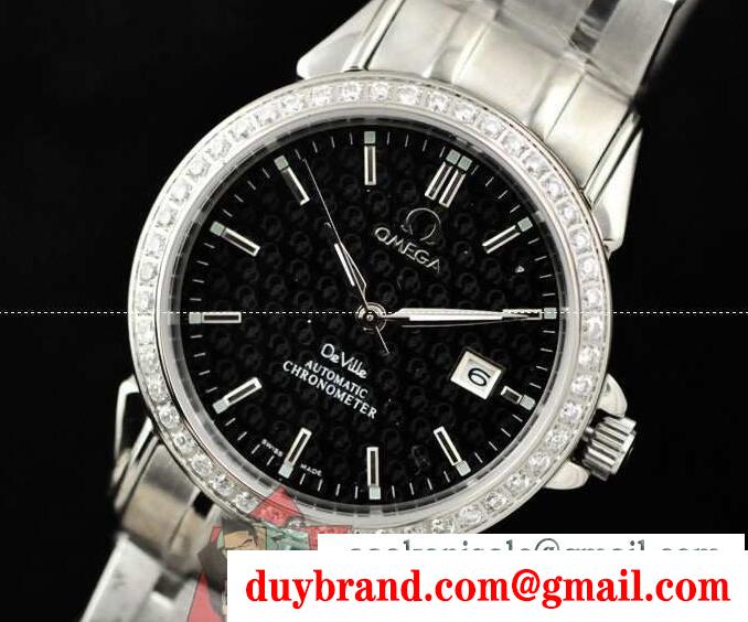 OMEGA シーマスターアクアテラ オメガ 偽物 黒文字盤 デイト チエーン 激安大特価大人気のメンズ腕時計