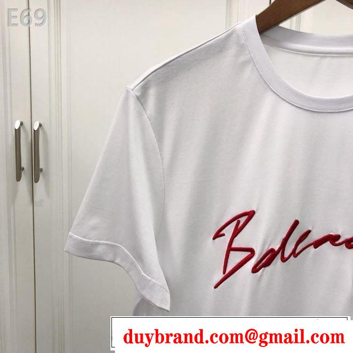 バレンシアガ BALENCIAGA 半袖Tシャツ 2色可選 2019春夏トレンドアイテム 今季流行りの人気新作