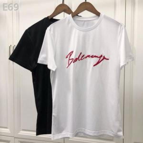 Balenciaga Balenciaga tay áo ngắn T -Shirt 2 Lựa chọn màu 2019 Vật phẩm Xu hướng mùa xuân / Mùa hè Tác phẩm mới phổ biến mùa này