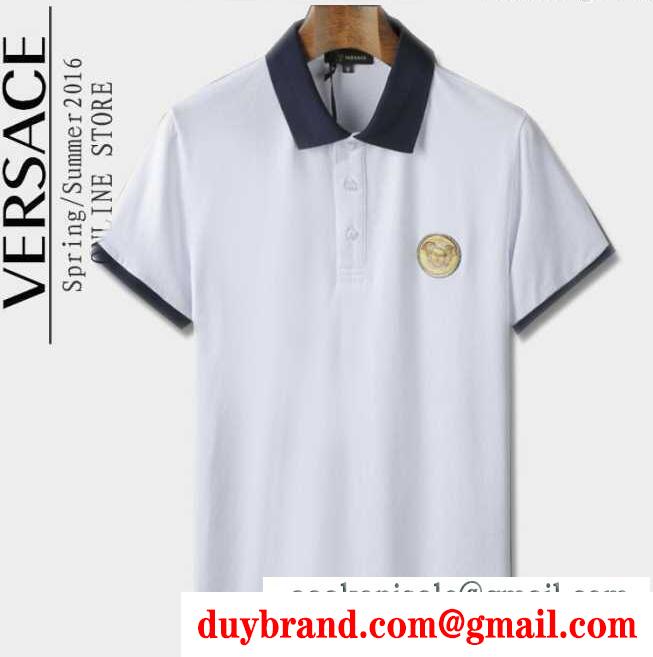 コットン 激安大特価爆買いヴェルサーチ シャツ メンズ versace トップス カジュアルシャツ ボタン 4色