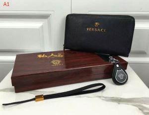 Ví đơn giản, lạnh Versace Versace Versace Renglet Wallet Long Black