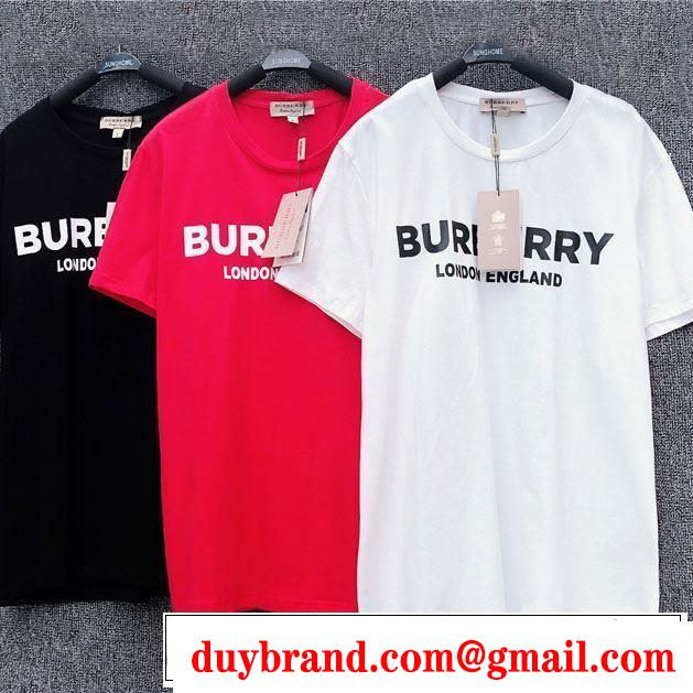 BURBERRY 2019春夏の大注目トレンド3色可選  Tシャツ/半袖まずは定番！人気アイテム バーバリー