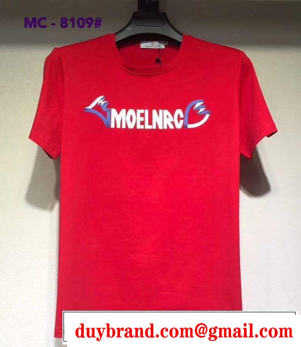 都市独特のトレンドアイテム Tシャツ/半袖 2019年春夏シーズンの人気 モンクレール MONCLER 4色可選