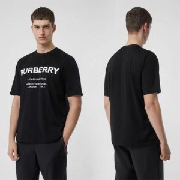 2019 Mùa xuân/Mùa hè Phổ biến hàng hóa Burberry Burberry Phổ biến 2 -Molored 2 -Molored T -shirt/Tee Áo