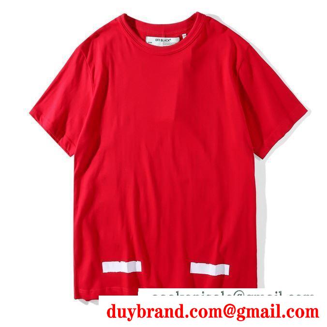 khả năng đàn hồi 抜群Off-Whiteオフホワイトスーパーコピーｔシャツ スウェット プリント メンズ クルーネック半袖tシャツ 赤色 ブラック ホワイト
