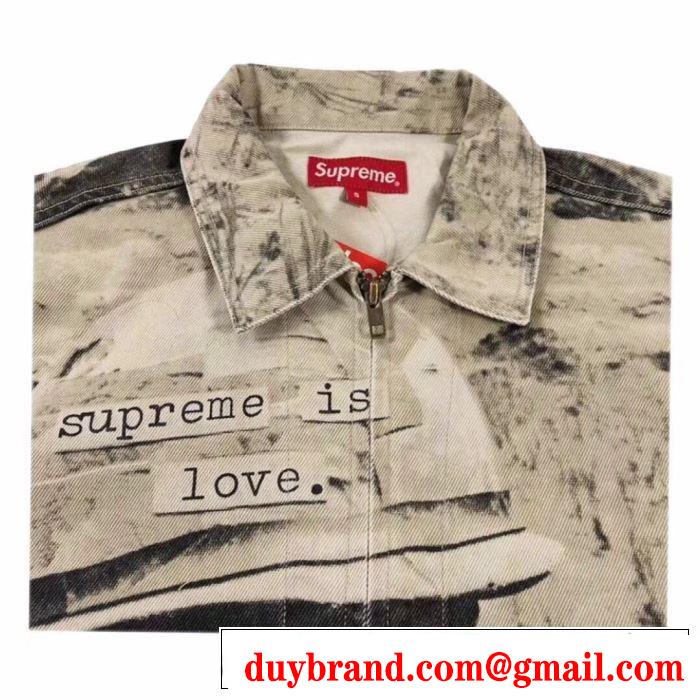 今年の秋冬のトレンド激安セール  ブルゾン Supreme 19FW Supreme Is Love Denim Work Jacket