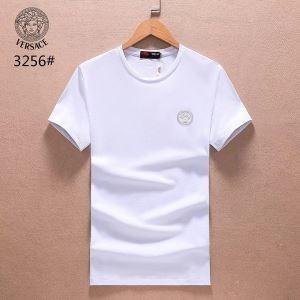 Ver sato bình thường giá rẻ tay áo ngắn tay áo t -shirt versace in t -shirt tròn logo 3 lựa chọn màu