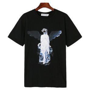 Áp dụng vật liệu cao Givenchy Givenchy t -shirt nam giới in độc đáo cổ áo đen tay áo ngắn T -shirt