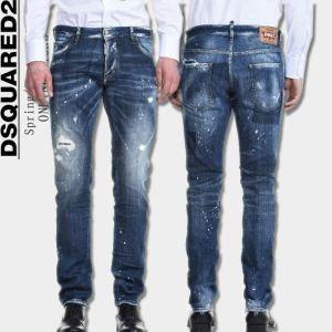 Đảm bảo chất lượng DSquared2 desqua ard phổ biến phổ biến nam kinh doanh denim quần jean dài