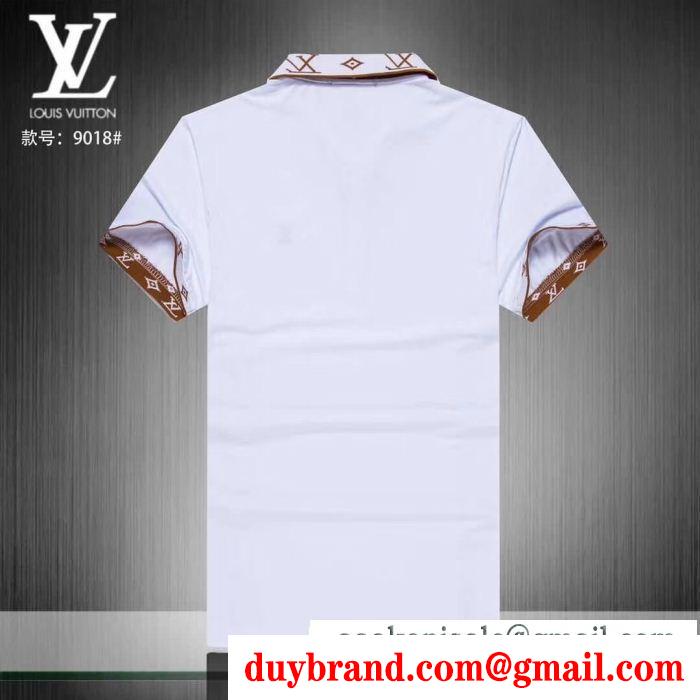 主役級アイテムヴィトンｔシャツメンズLOUIS VUITTONスーパーコピーポロシャツ半袖メンズ三つ色可選択