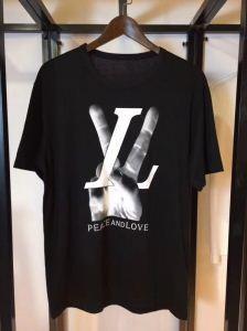 Thương hiệu Vuitton T -Shirt cho người lớn Louis Vuitton nam T -Shirt Black White Sweaty Sweaty